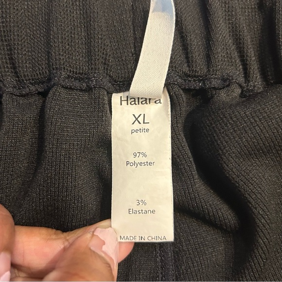 NEW Halara Flex Waffle Knit Pants Sz XL Petite Wide Leg High Waist Pockets - Picture 11 of 11